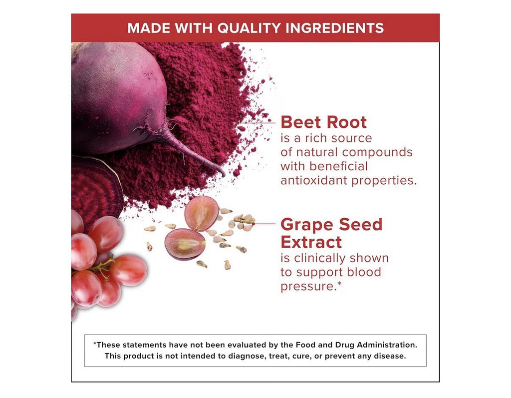 Qunol Blood Pressure Support Beet with CoQ10 Heart Circulation Health 90 Chews