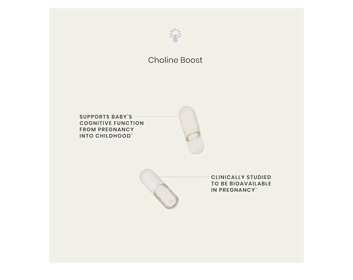 Perelel Choline Boost Cognitive Health Fetal Brain Development Supplement 60caps