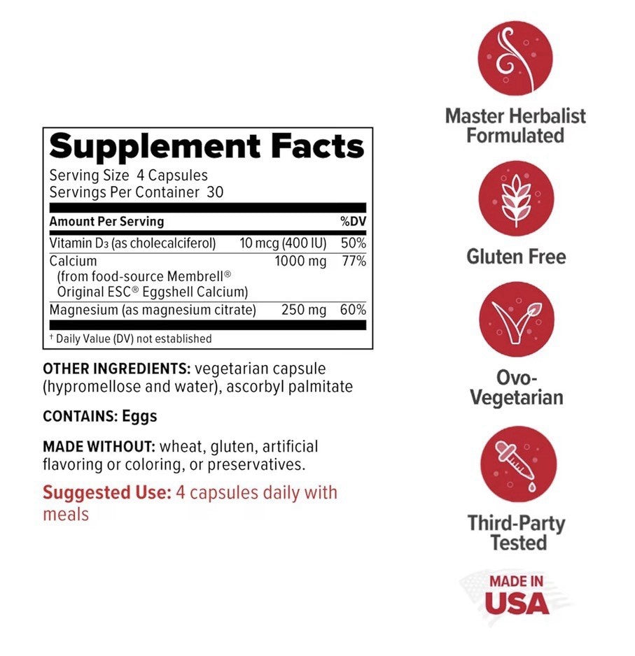 Redd Remedies Calcium Mag + D Vitamin D3 and Calcium Strong Bone Support 120Caps