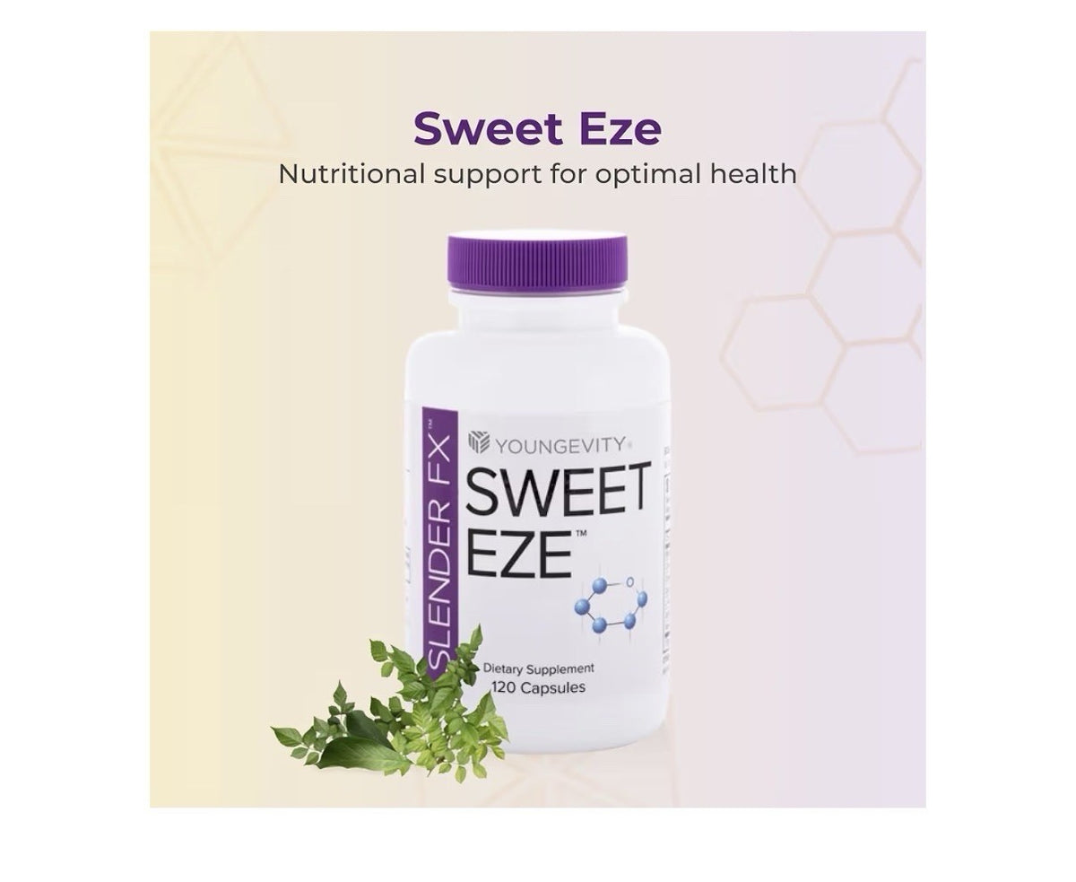 Youngevity Slender FX Sweet eze Immune Metabolism Aid Energy Antioxidant 4 Pack