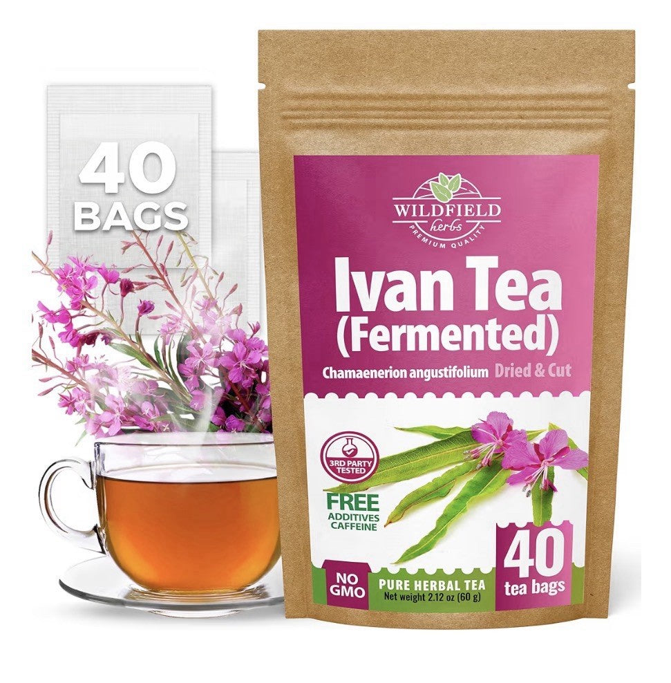 Wildfield Ivan Tea Fermented Blooming Sally Chamaenerion Angustifolum 40 TeaBags