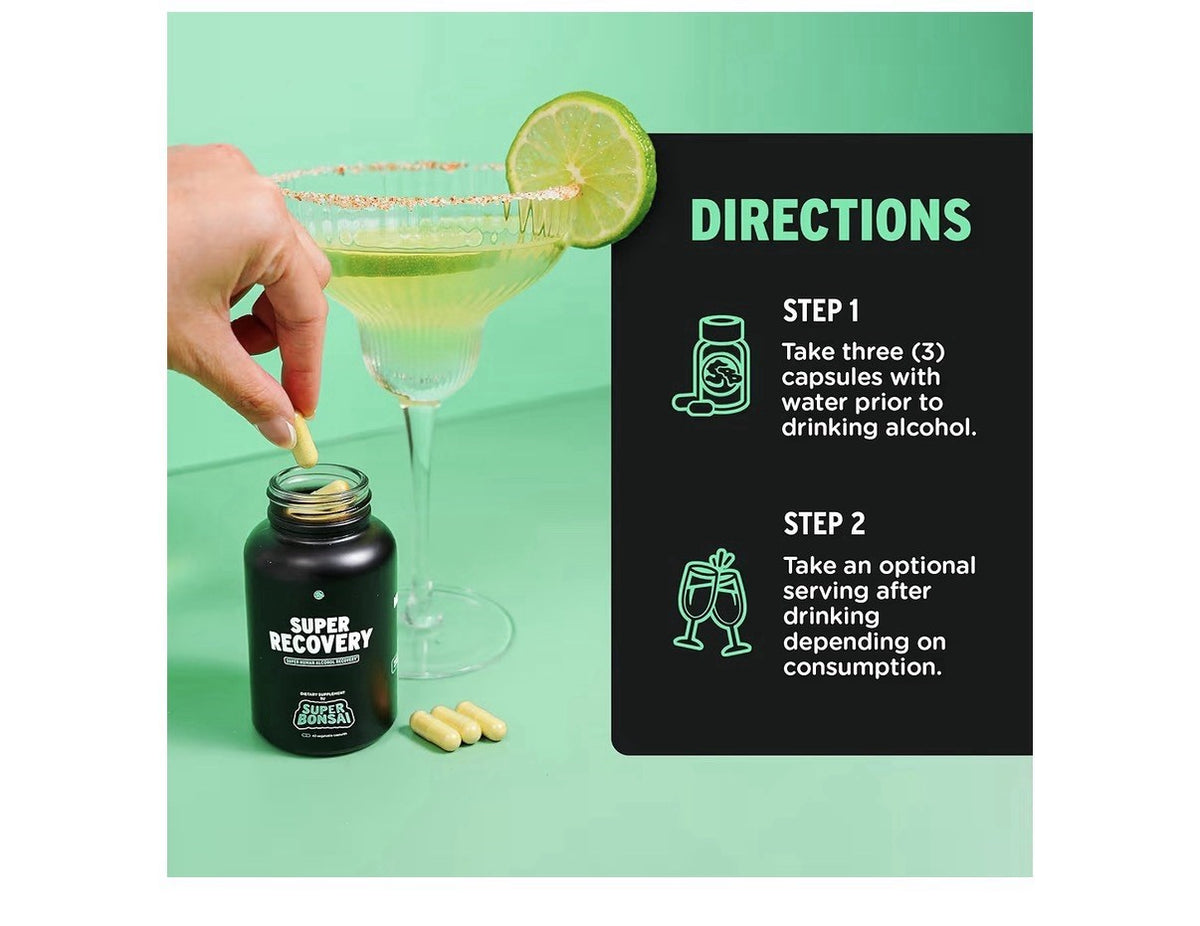 2 Pack SuperBonsai Super Recovery for Post Celebration and Morning Relief