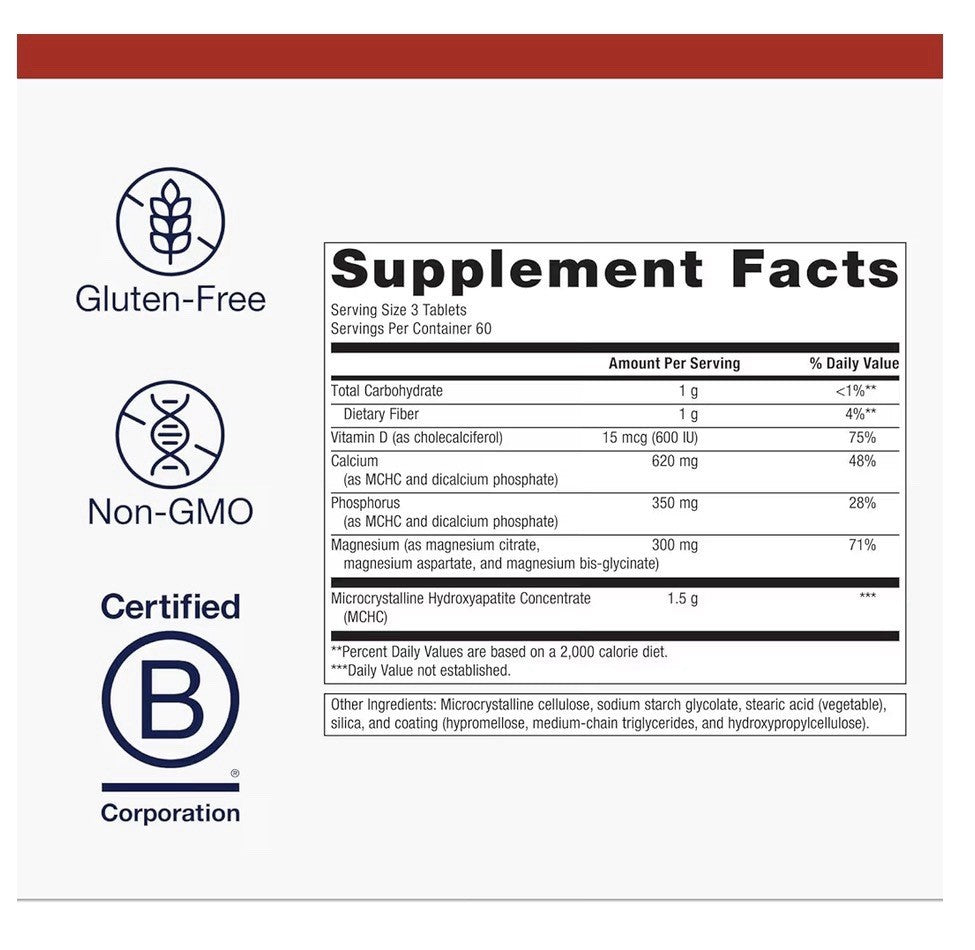 Metagenics Bone Builder with Magnesium for Comprehensive Bone Strength 180Tablet