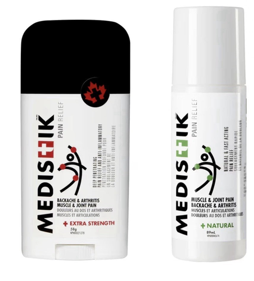 Medistik Dual Stick and Ice Bundle 58g + 89ml Backache Arthritis Joint Muscle