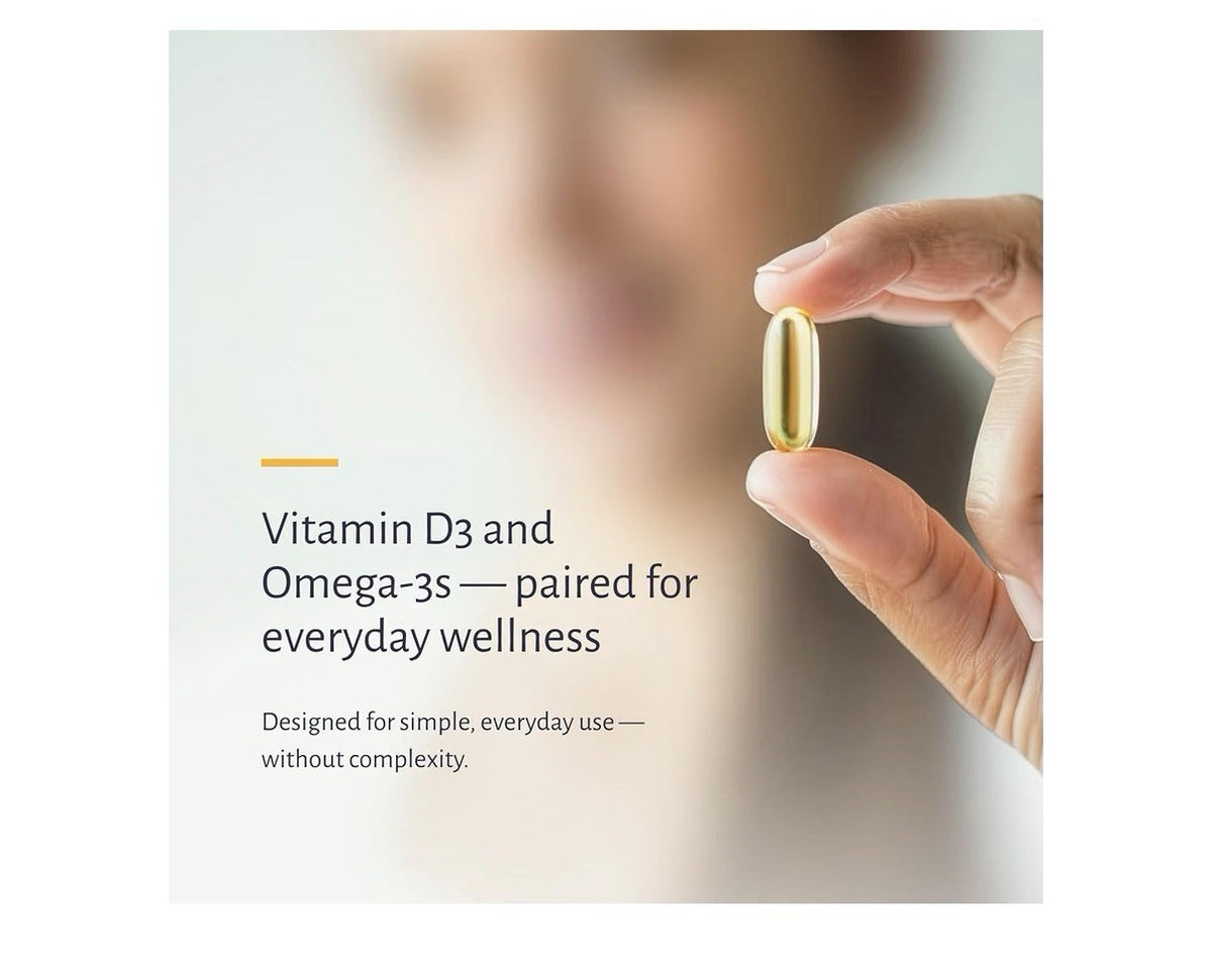 Oxiceutics D&O Glow 4000 IU D3 (100 mcg) Vitamin D3 Omega 3 30 Capsules