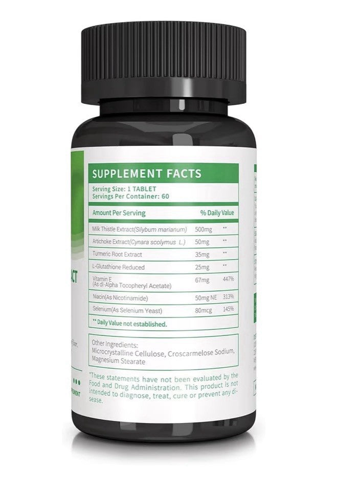 Losoki Liver Detox 30000mg Milk Thistle Extract Liver Health Antioxidant 60 Tabs