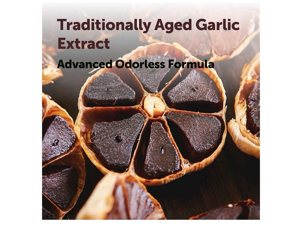 Micro Ingredients Aged Garlic Extract Odorless  2 Years Aged 150 Softgels