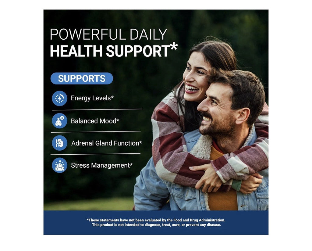 Dr. Berg L-Theanine Adrenal Support + L-Tyrosine + Ashwagandha 90 Capsules