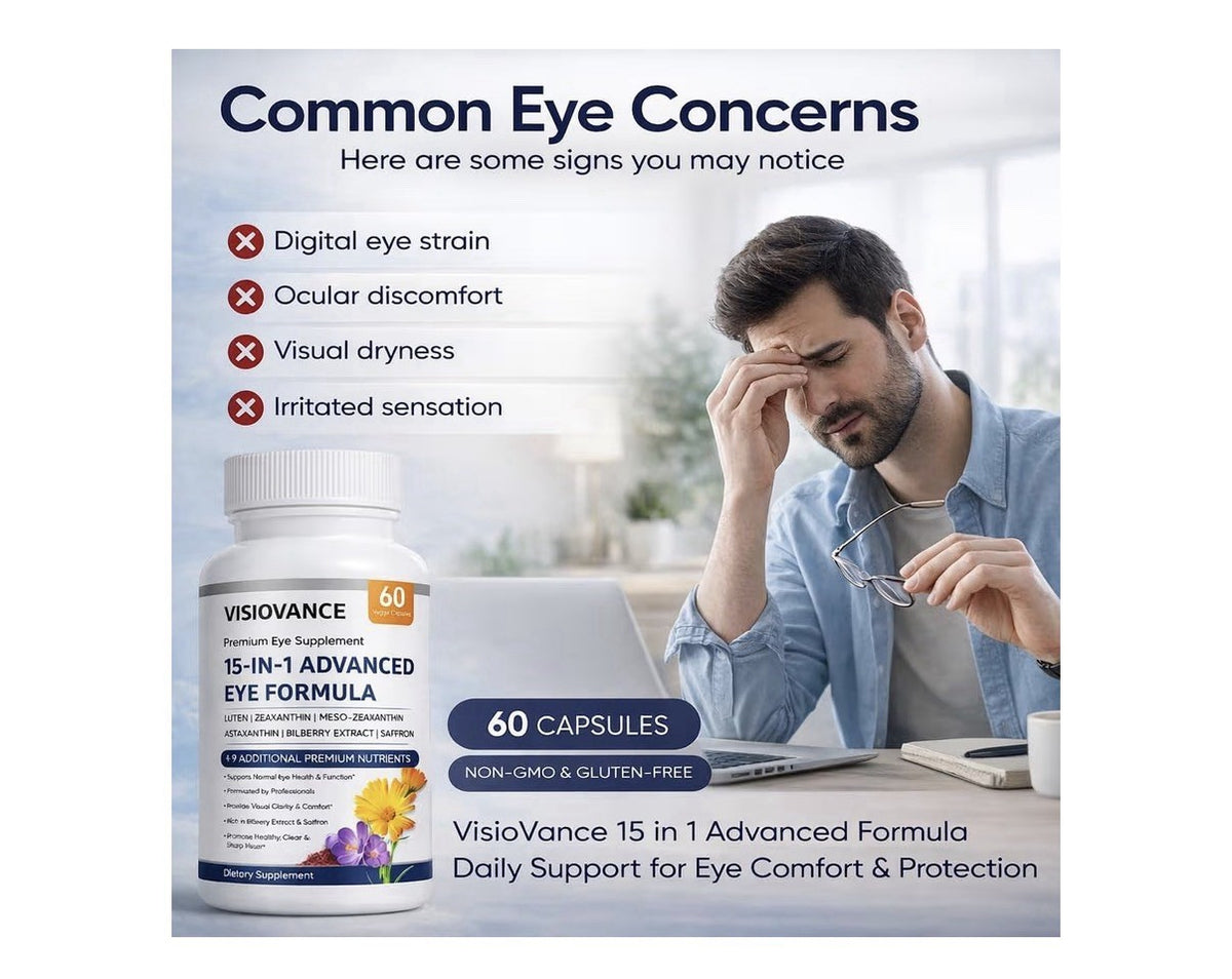 VisioVance 15 in 1 Advanced Eye Formula Neurobella Healthy Clear Sharp Vision