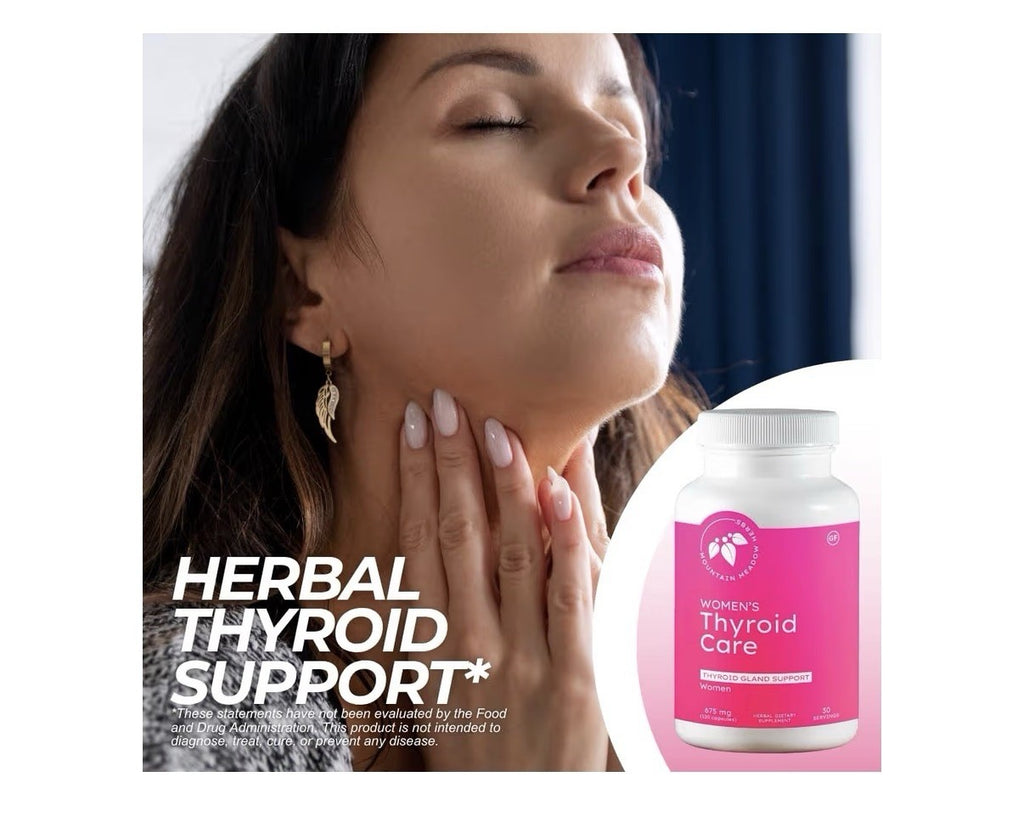 Mountain Meadow Herbs Women's Thyroid Care Natural Herbal Supplement 120Capsules