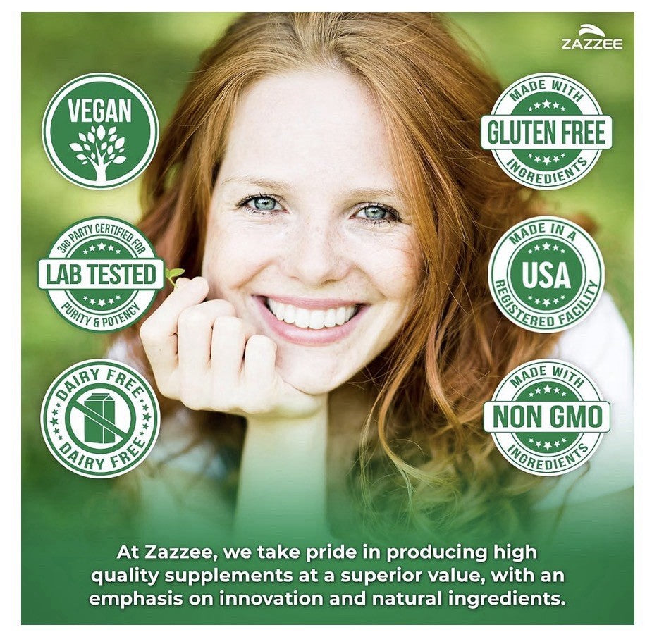 Zazzee Grape Seed Extract 95% Polyphenols Antioxidant Immune Support 180capsules