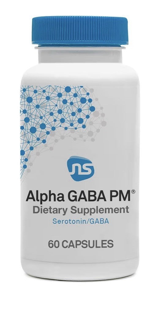 Neuroscience Alpha GABA PM Sleep Aid Calming Stress Support Brain Health 60 Caps