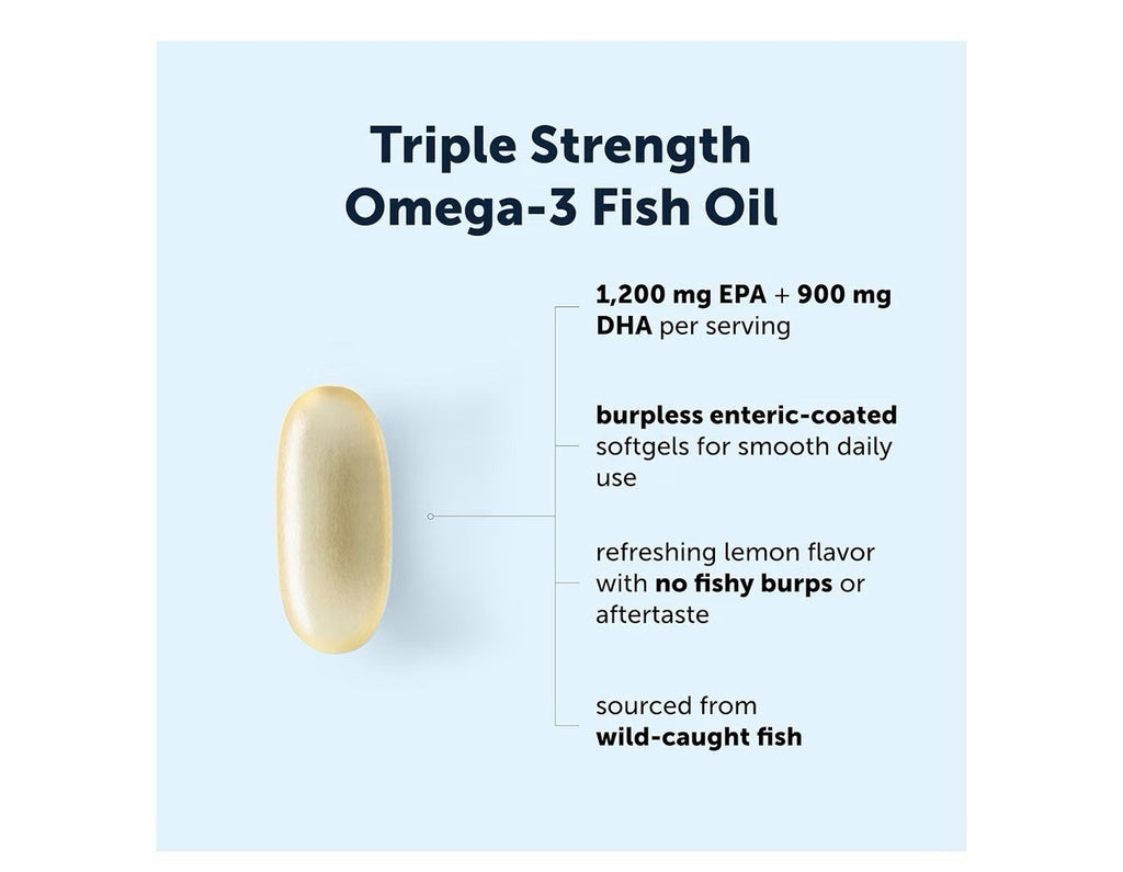 Micro Ingredients Triple Strength Omega-3 Fish Oil 4,200 mg Per Serving 240sgel