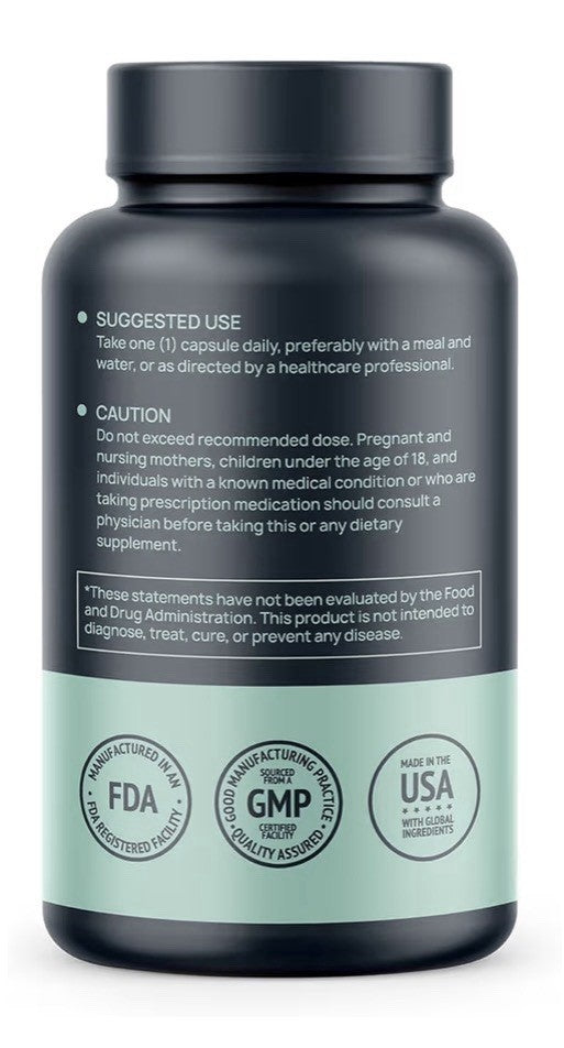 HMS Nutrition Potent Trans-Pterostilbene 200mg Antioxidant Supplement 120Capsule