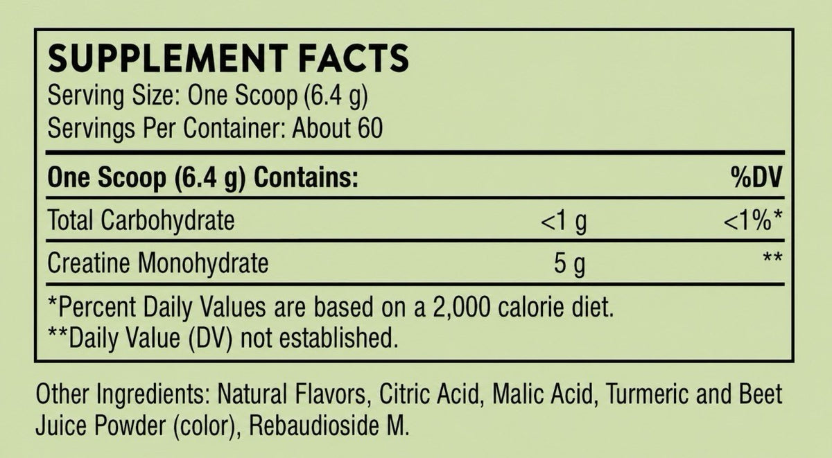 THORNE Creatine Monohydrate Powder For Women & Men Pineapple Orange 60 Servings