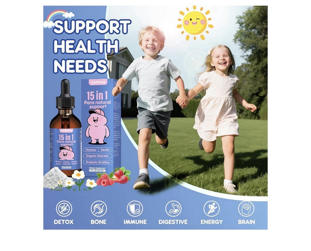 2Pack Cartiverse 15 in 1 Para Natural Support Parasite Cleanse for Humans & Kids
