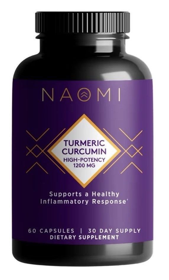 NAOMI Turmeric Curcumin High Potency 1200mg Support Healthy Inflammatory Respons