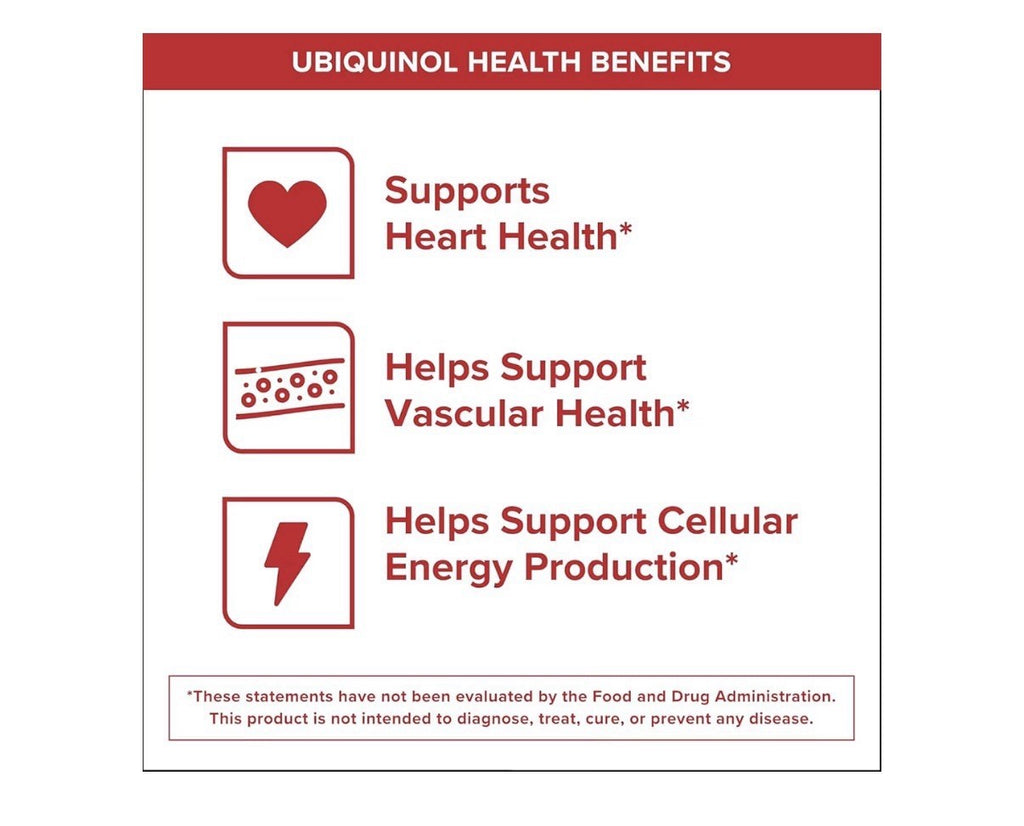 2 Pack Qunol Mega CoQ10 Ubiquinol 100mg Coenzyme Q10 Antioxidant Heart Health