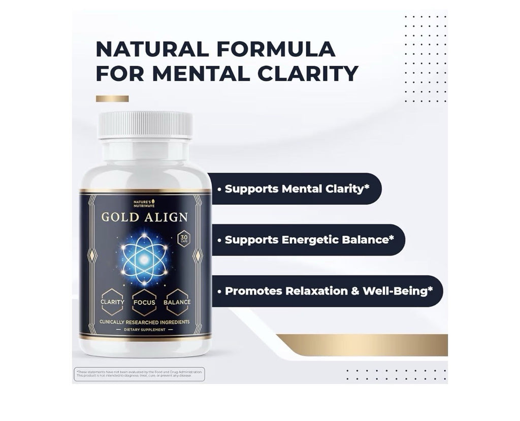 3 Packs Nature’s NutriWave Gold Align Holy Basil Supplement with Sage Goldenseal