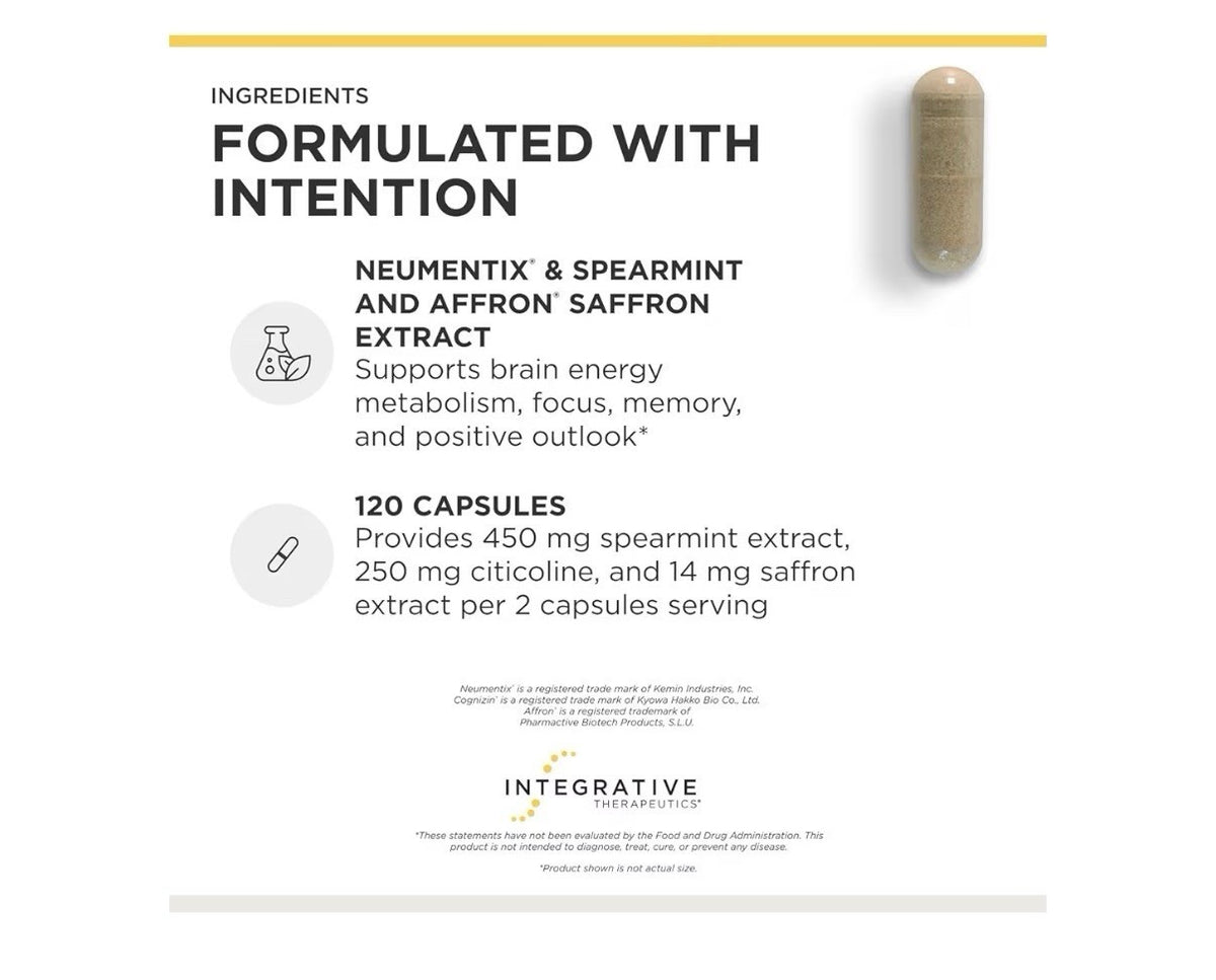 Integrative Therapeutics Neurologix Nootropic Cognition Memory Focus Mood 120cap