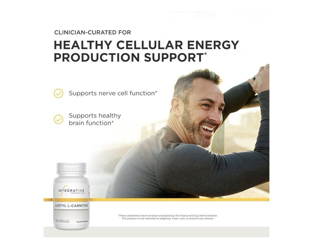 Integrative Therapeutics Acetyl L-Carnitine Cellular Energy Nerve Cell Support