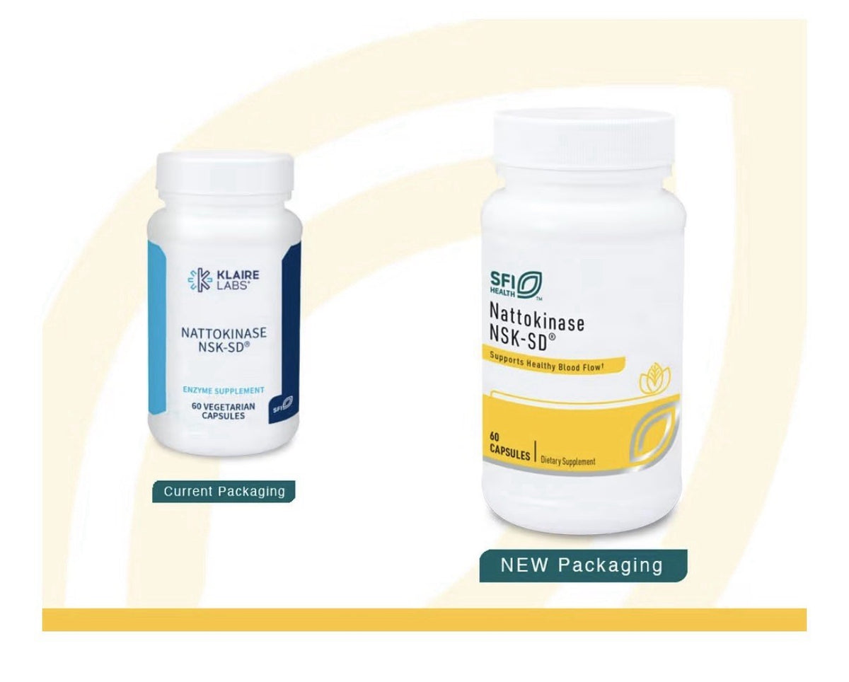 SFI Health Nattokinase NSK-SD Supports Health Blood Flow Cardiovascular 60 Caps