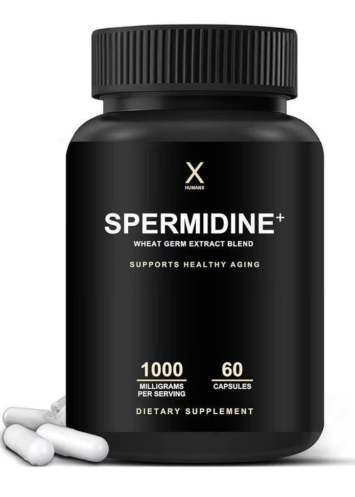 HUMANX Spermidine + Supplement Supports Health Aging Cellular Renewal 60Capsules
