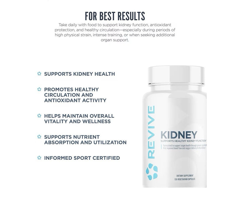 Revive Kidney Supports Healthy  Kidney Function Cleanse Detox for Men & Women