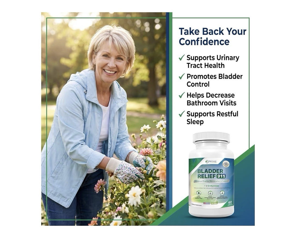 Phytage Labs Bladder Relief 911 Advanced Urinary Tract & Bladder Support 60 Caps
