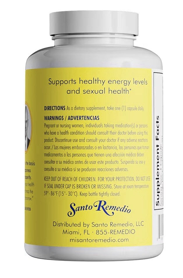Santo Remedio Maca Helps Support Healthy Energy Levels Dietary Supplement 90caps