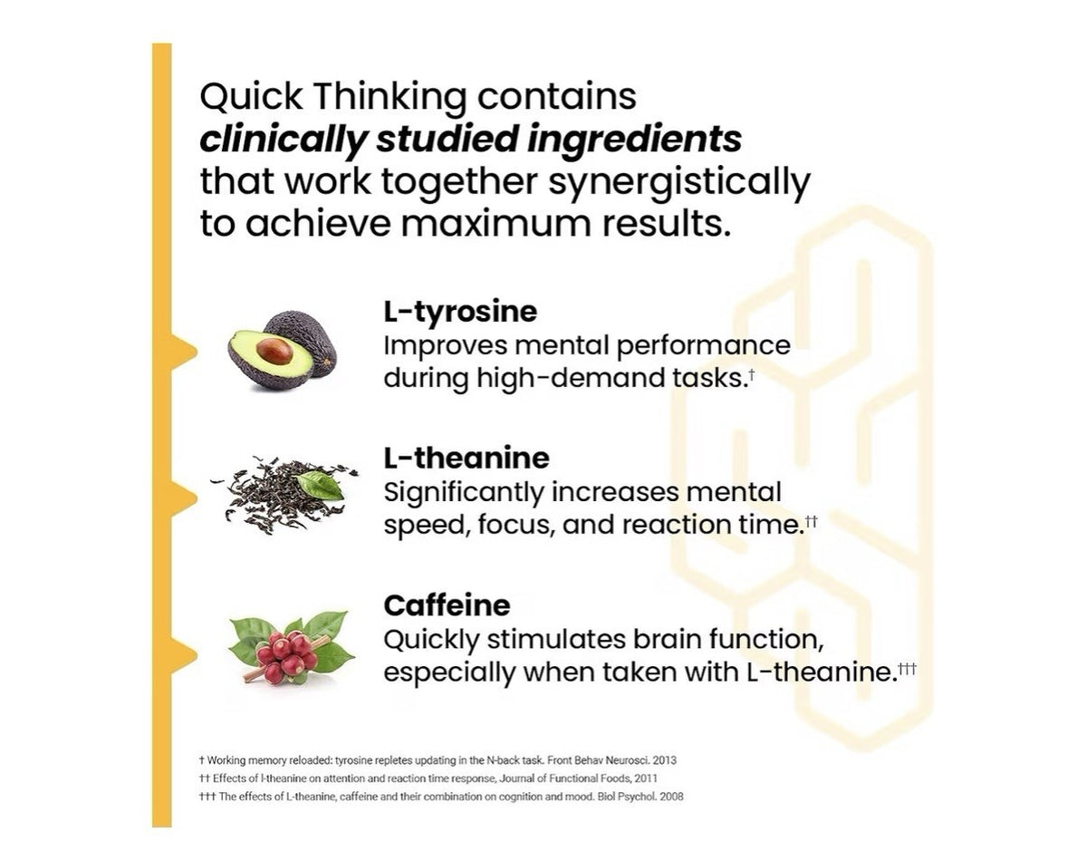 LifeSeasons NeuroQ Quick Thinking Supplement Boosts Alertness Mental Focus 60Ca