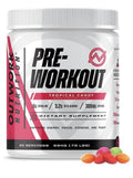 Outwork Nutrition Preworkout Energy Focus Stamina And Pump Tropical Candy Flavor