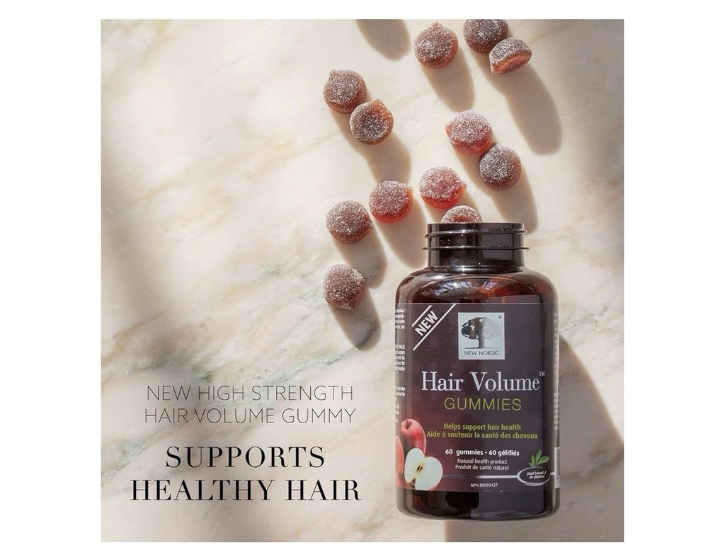 NEW NORDIC Hair Volume Gummies Hair Health Support Fuller Lookin Hair 60 Gummies