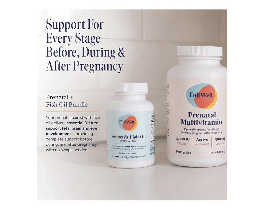 FullWell Prenatal Multivitamin Optimal Nutrients For Women Pregnancy 240capsules