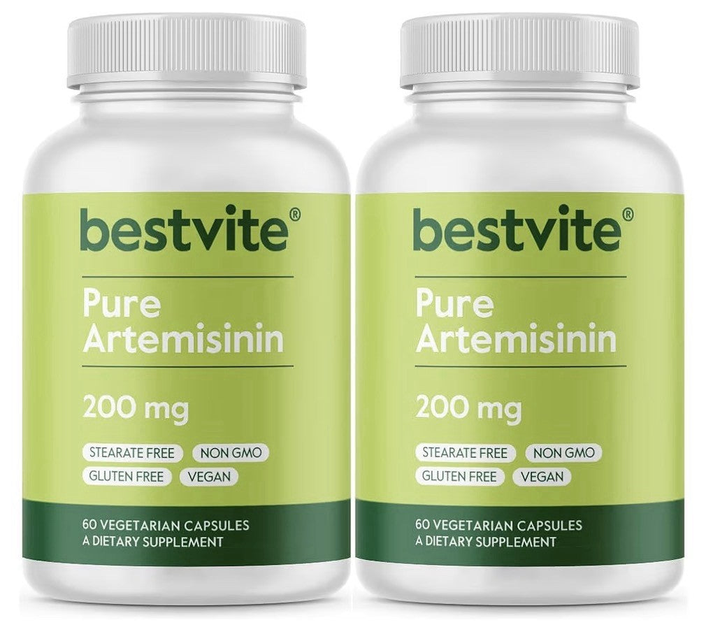 BESTVITE Artemisinin Pure 200mg Per Capsule 2 Pack 60 Vegetarian Capsules Each