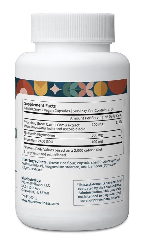 3 Pack Pattern Wellness Quercetin Immune Anti Inflammatory Response Support