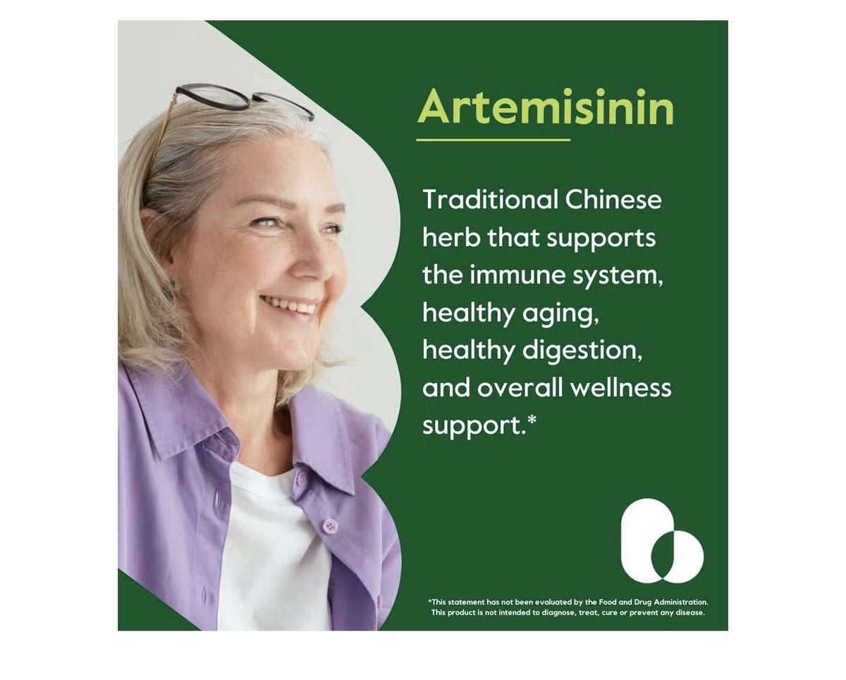 BESTVITE Artemisinin Pure 200mg Per Capsule 2 Pack 60 Vegetarian Capsules Each
