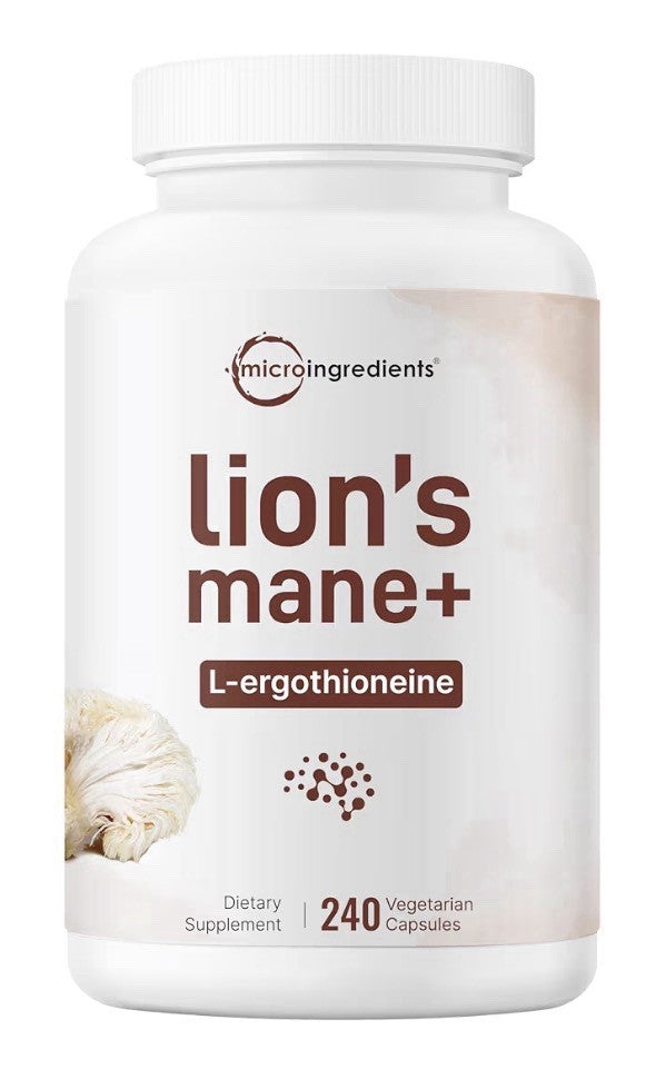 Micro Ingredients Lion’s Mane Mushroom with L-Ergothioneine 240 Capsules