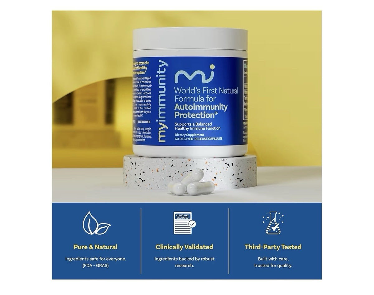 MyImmunity Immune Balance Supplement Grass-Fed Lactoferrin Gut Digestive 60 Caps
