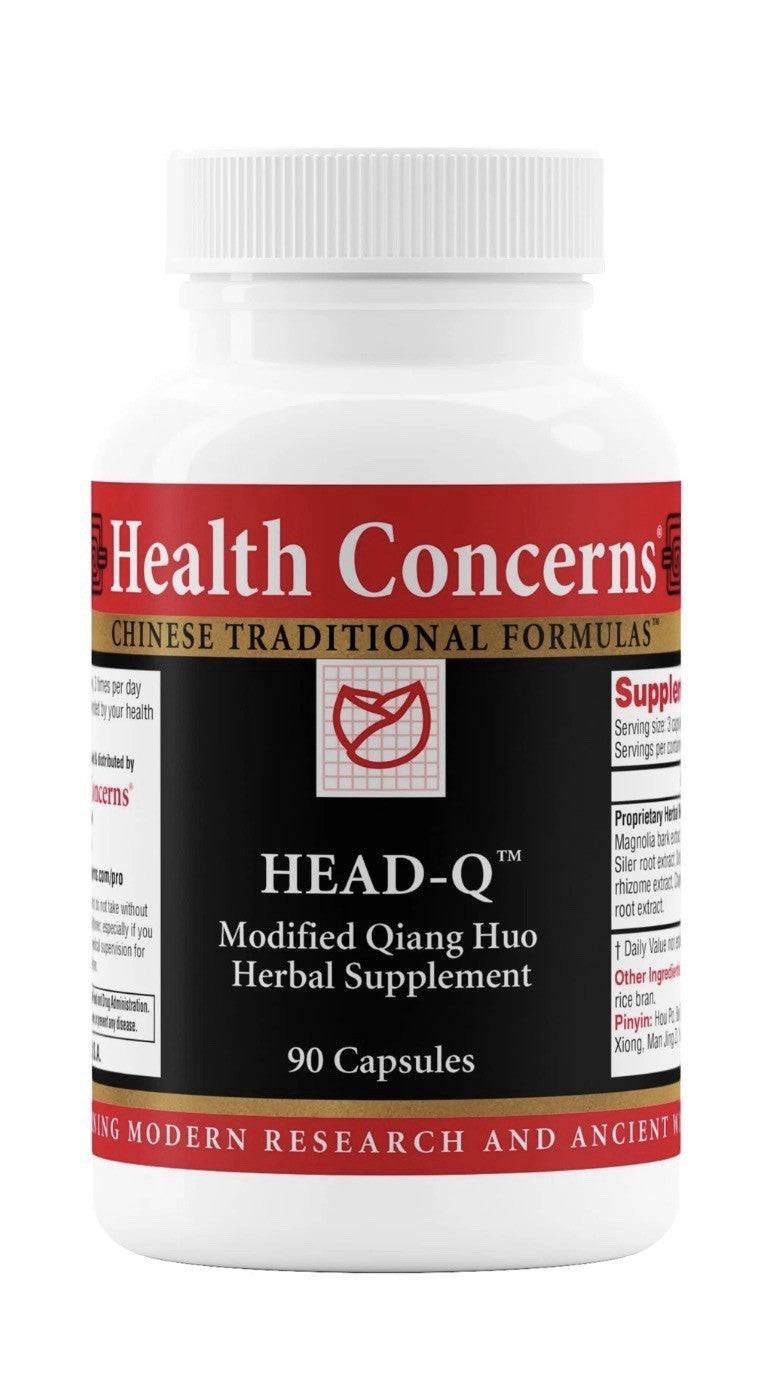 Health Concerns Head-Q Herbal Supplement Tension Sinus Headache Support 90 Caps