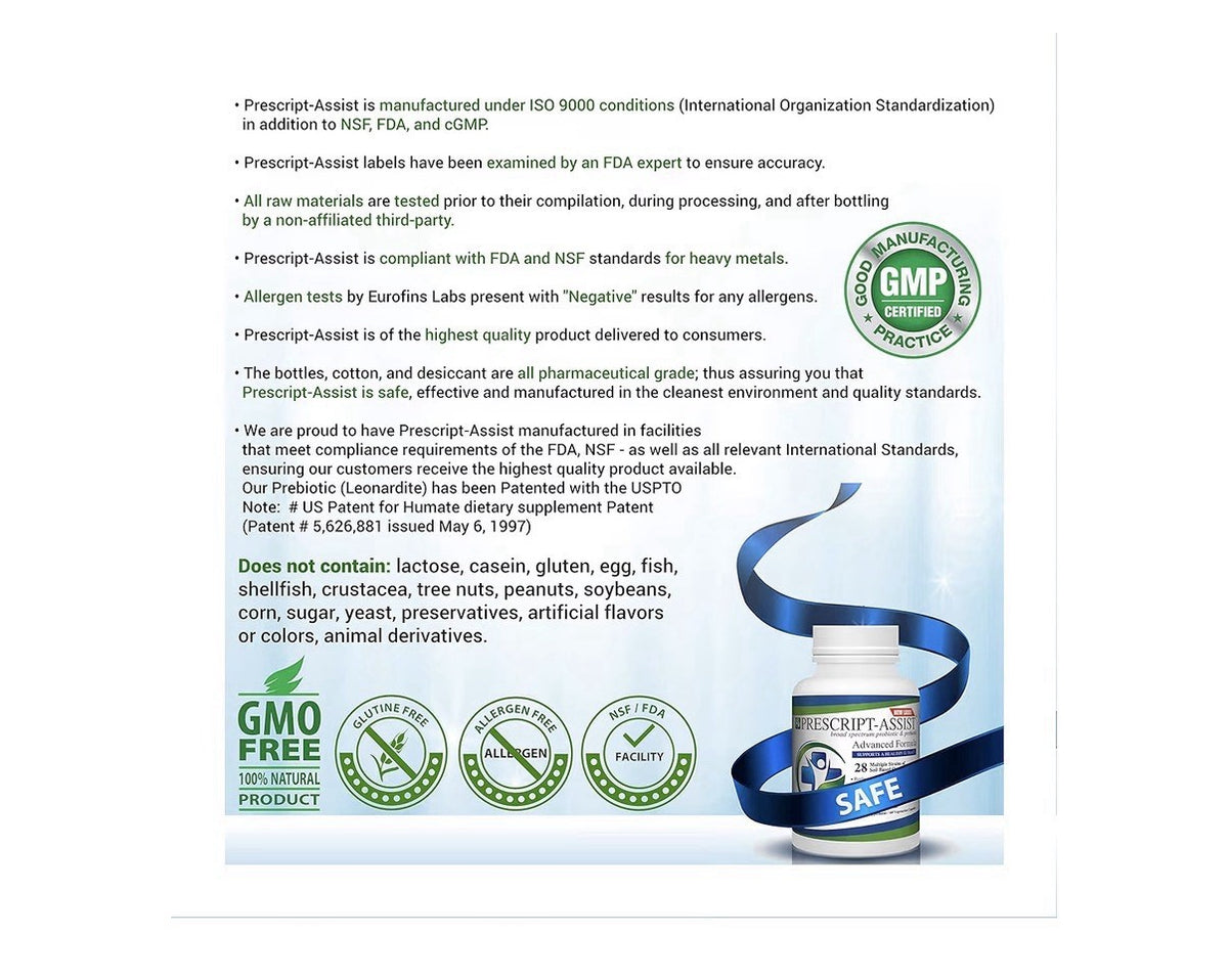 Prescript-Assist Light 28 Strains Soil Microflora Probiotic And Prebiotic 60Caps