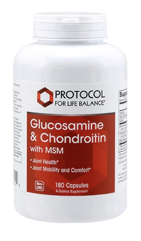 Protocol Glucosamine & Chondroitin with MSM Joint Health Mobility Support 180sg