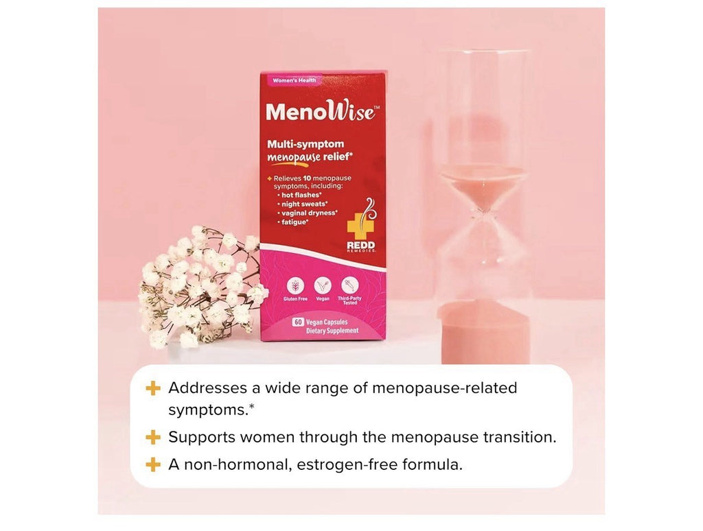 Redd Remedies MenoWise Women Menopause Hot Flashes Vaginal Dryness Relief 60caps
