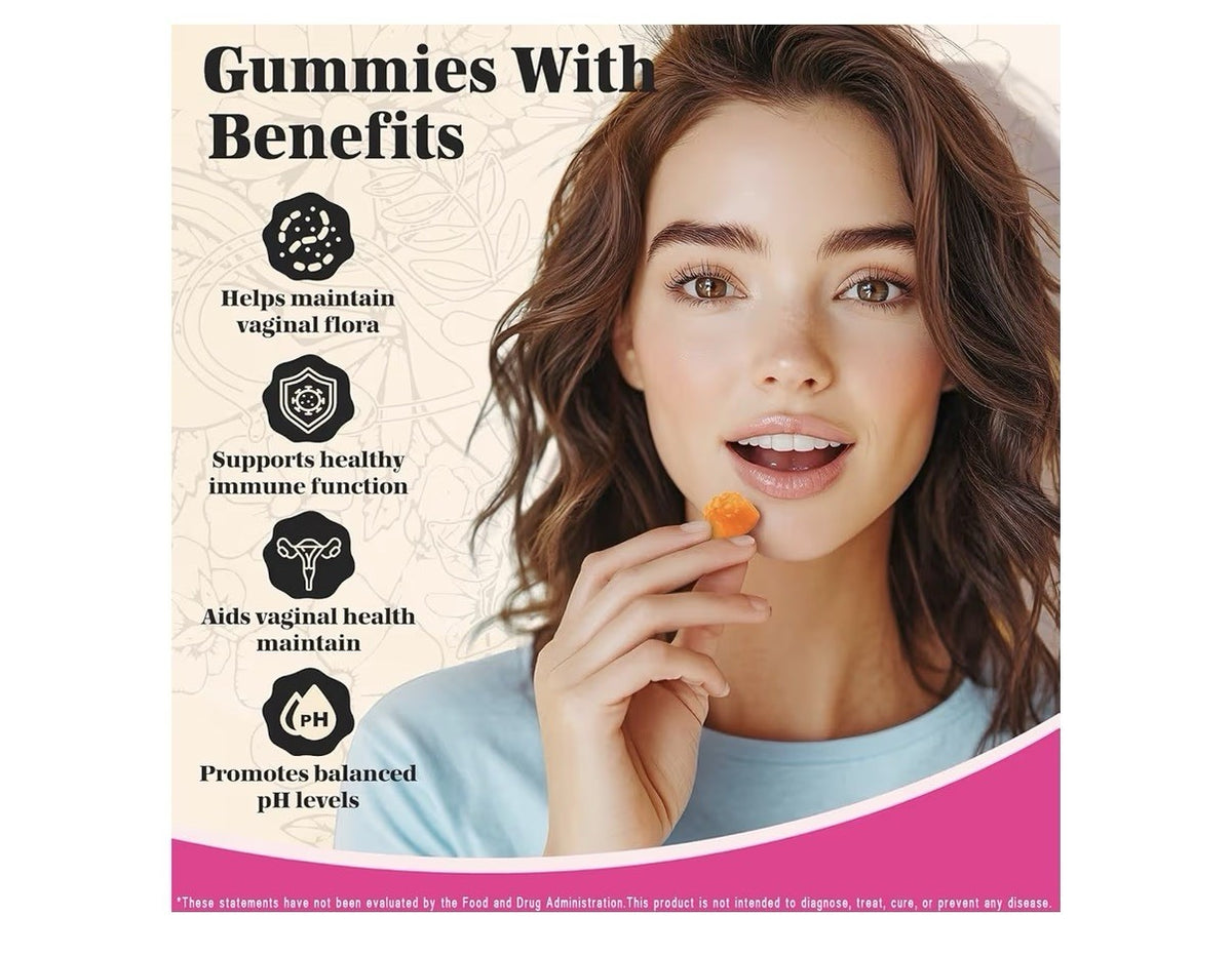 Kedisom Feminine Balance Hawaiian Pineapple Support Healthy PH Levels 60Gummies