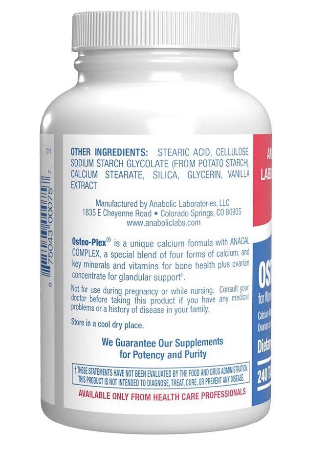 Anabolic Laboratories Osteo-Plex Bone Health Strength For Women Supplement 240Ta