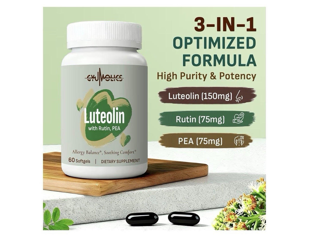 2 Pack Gyumolics Luteolin Supplement for Seasonal Allergies Soothing Comfort