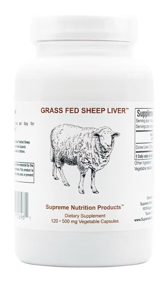 2 Pack Supreme Nutrition Products Grass Fed Sheep Liver Dietary Supplement