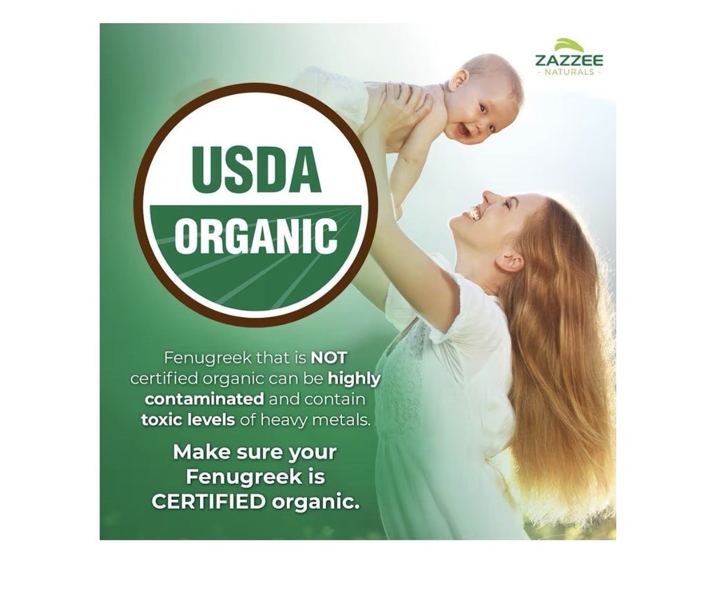 2Pack Zazzee Fenugreek Extra Strength Healthy Lactation Overall Health Wellbeing