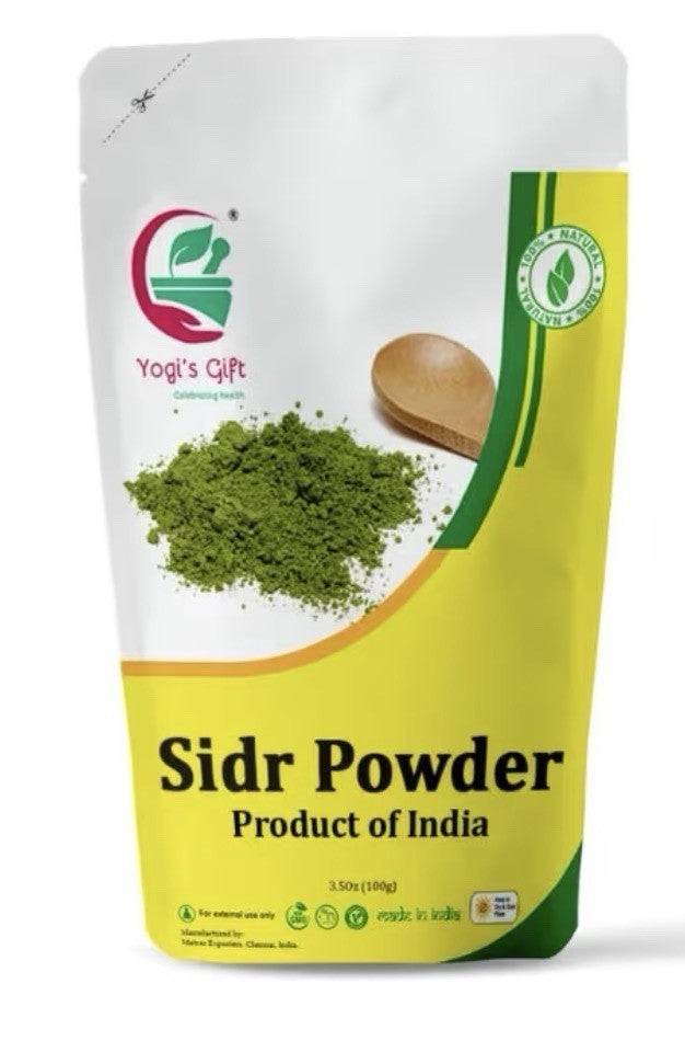 Yogi's Gift Sidr Powder Natural Herbal Hair Cleanser & Revitalizer 100 Grams