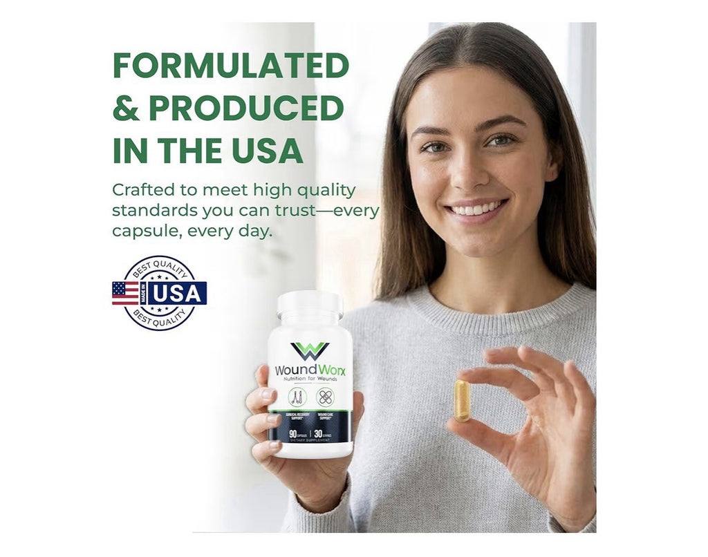 Free Life Labs WoundWorx Nutrition-Scar and Surgery Support Wound Care 90Capsule